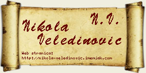 Nikola Veledinović vizit kartica